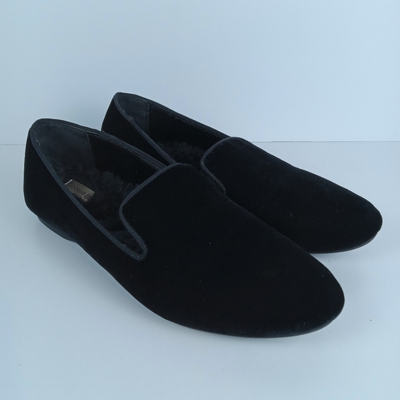 Birdies The Starling Loafers Women 7.5 Black Velvet Slip On Flats Casual Comfort - Picture 1 of 10